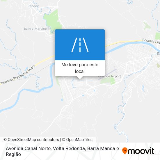 Avenida Canal Norte mapa