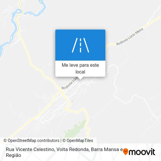 Rua Vicente Celestino mapa