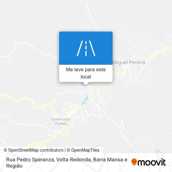 Rua Pedro Speranza mapa