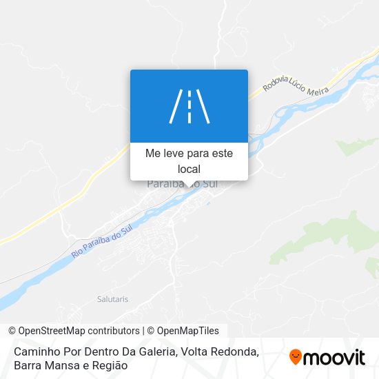Caminho Por Dentro Da Galeria mapa