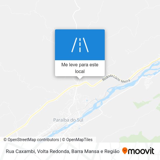 Rua Caxambi mapa
