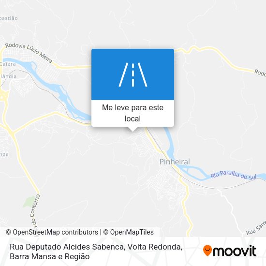 Rua Deputado Alcides Sabenca mapa