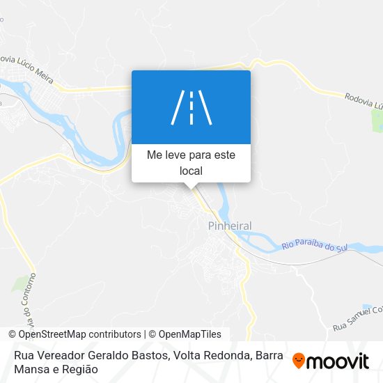 Rua Vereador Geraldo Bastos mapa