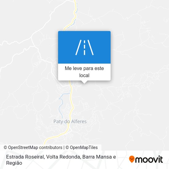 Estrada Roseiral mapa