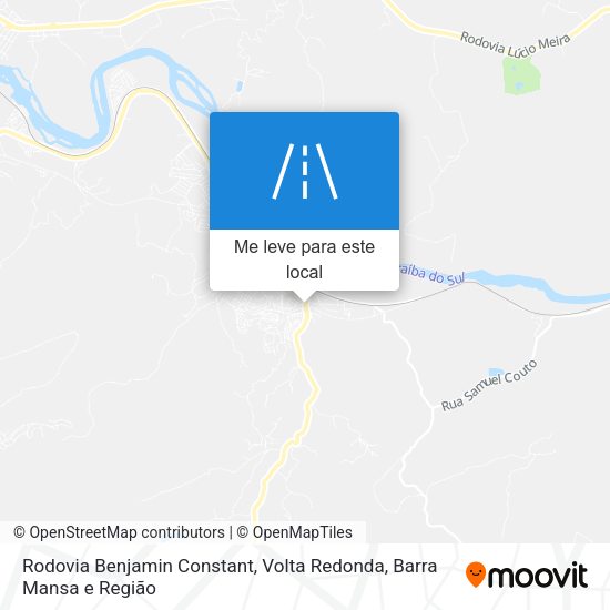 Rodovia Benjamin Constant mapa