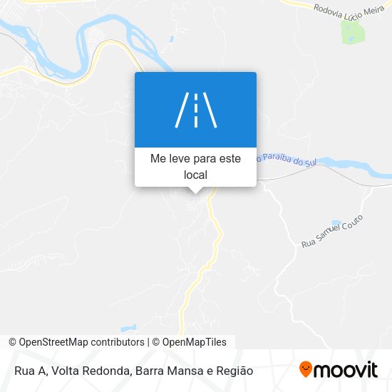 Rua A mapa