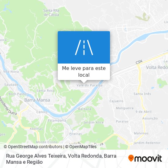 Rua George Alves Teixeira mapa