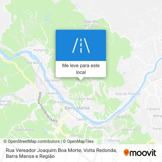 Rua Vereador Joaquim Boa Morte mapa