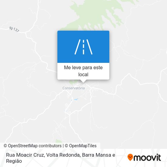 Rua Moacir Cruz mapa