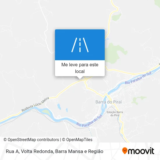 Rua A mapa