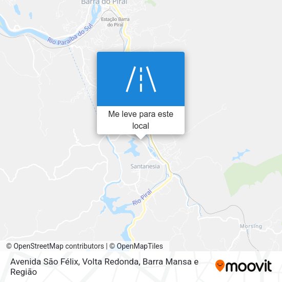 Avenida São Félix mapa