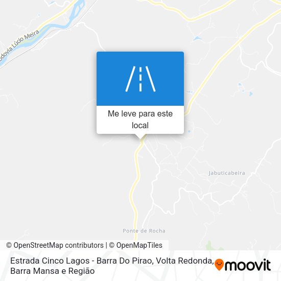 Estrada Cinco Lagos - Barra Do Pirao mapa