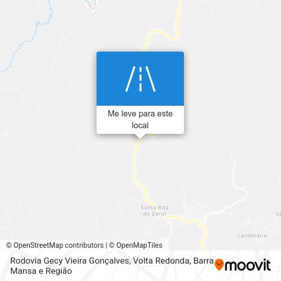 Rodovia Gecy Vieira Gonçalves mapa