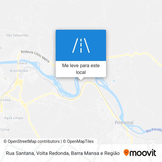 Rua Santana mapa