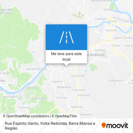 Rua Espírito Santo mapa