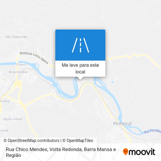 Rua Chico Mendes mapa