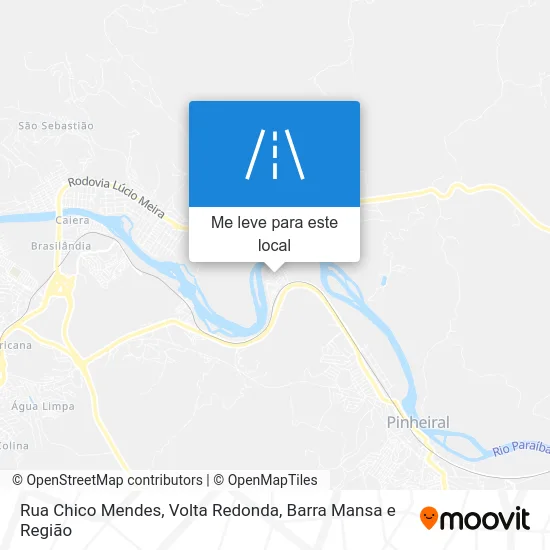 Rua Chico Mendes mapa