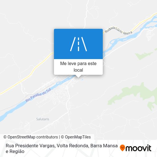 Rua Presidente Vargas mapa