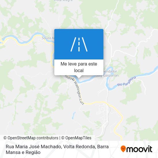 Rua Maria José Machado mapa