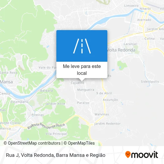 Rua J mapa