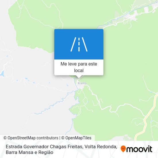 Estrada Governador Chagas Freitas mapa