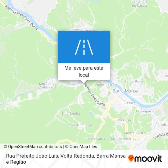 Rua Prefeito João Luís mapa
