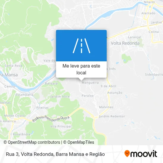 Rua 3 mapa