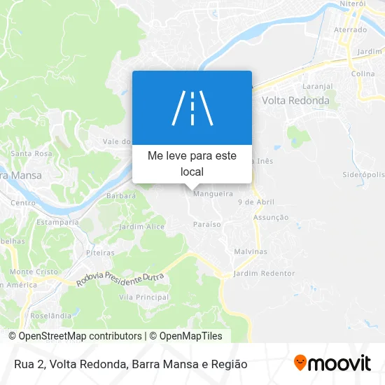 Rua 2 mapa