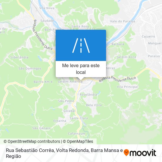 Rua Sebastião Corrêa mapa