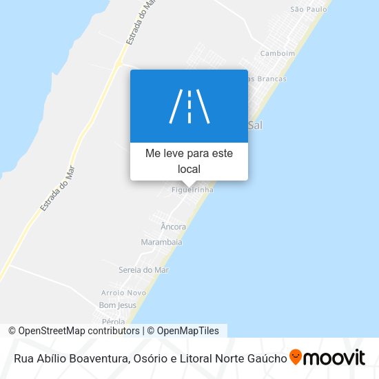 Rua Abílio Boaventura mapa