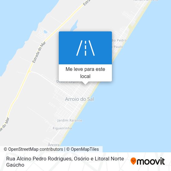 Rua Alcino Pedro Rodrigues mapa