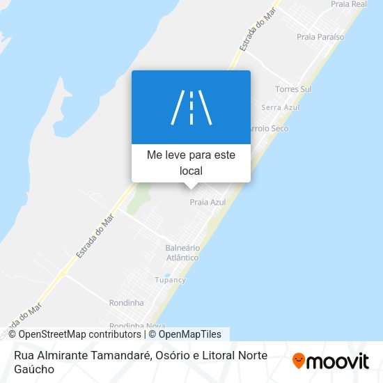 Rua Almirante Tamandaré mapa