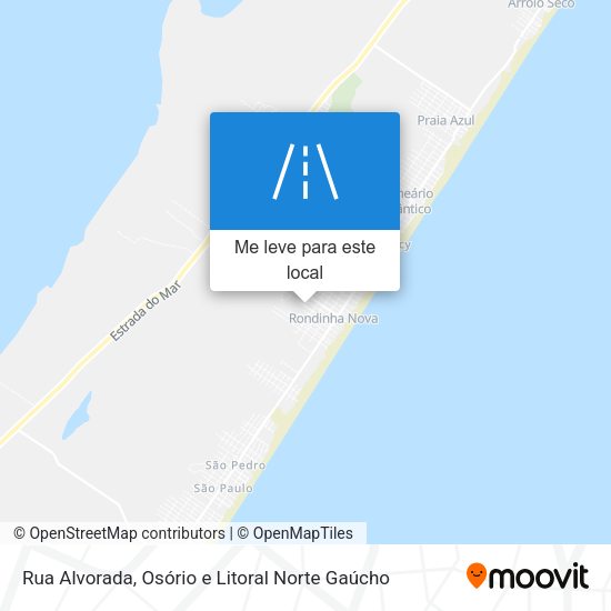 Rua Alvorada mapa