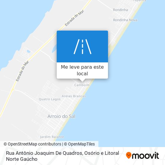 Rua Antônio Joaquim De Quadros mapa