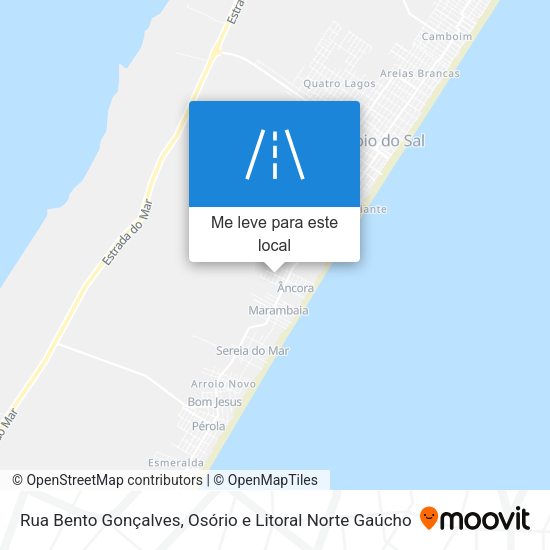Rua Bento Gonçalves mapa