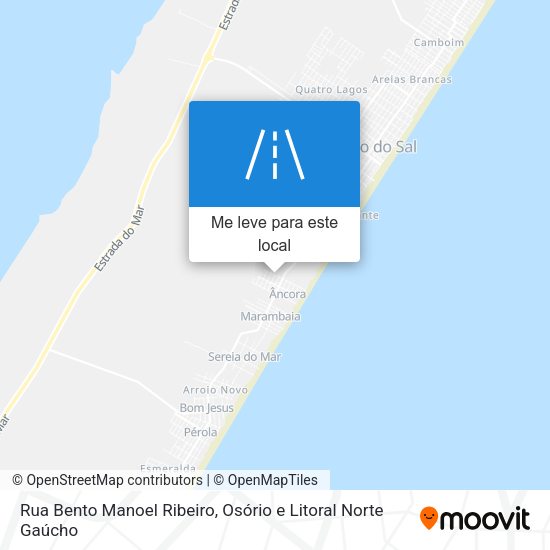 Rua Bento Manoel Ribeiro mapa