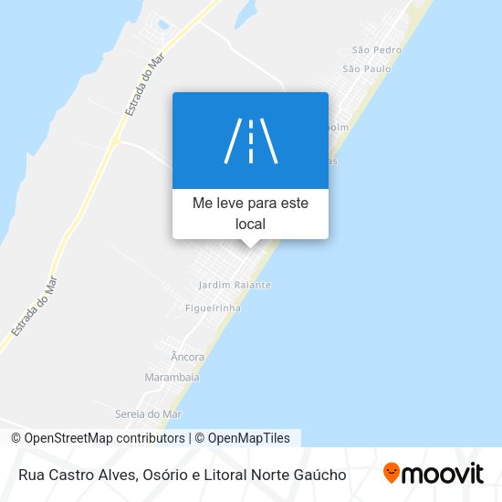 Rua Castro Alves mapa