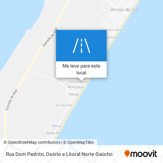 Rua Dom Pedrito mapa