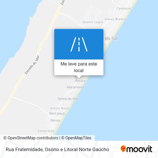 Rua Fraternidade mapa