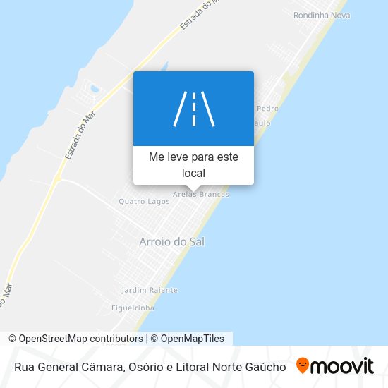 Rua General Câmara mapa
