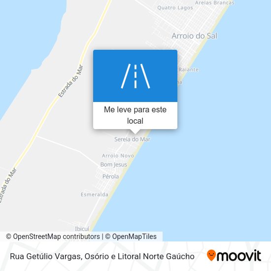 Rua Getúlio Vargas mapa