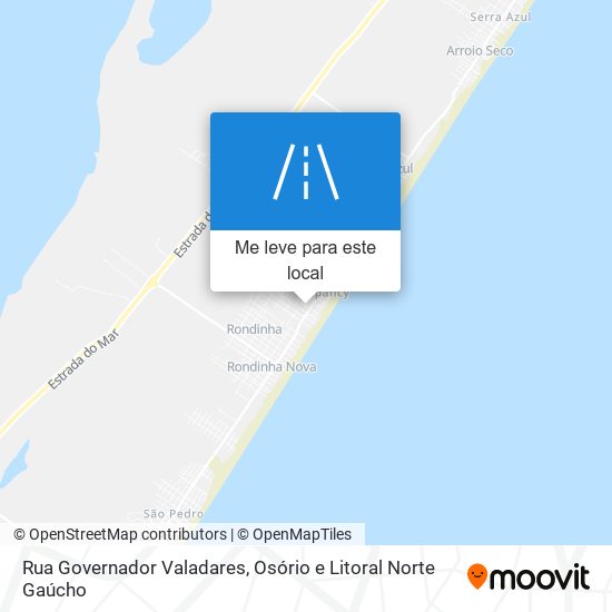 Rua Governador Valadares mapa