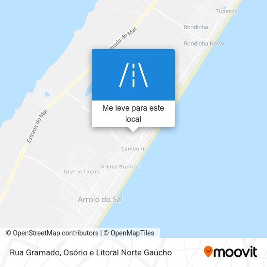 Rua Gramado mapa