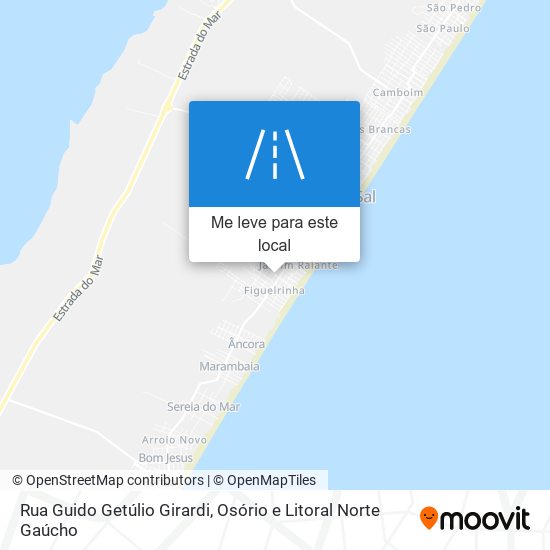 Rua Guido Getúlio Girardi mapa
