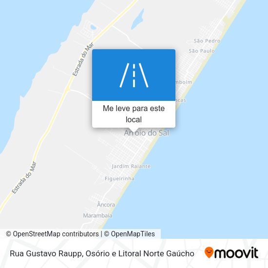 Rua Gustavo Raupp mapa