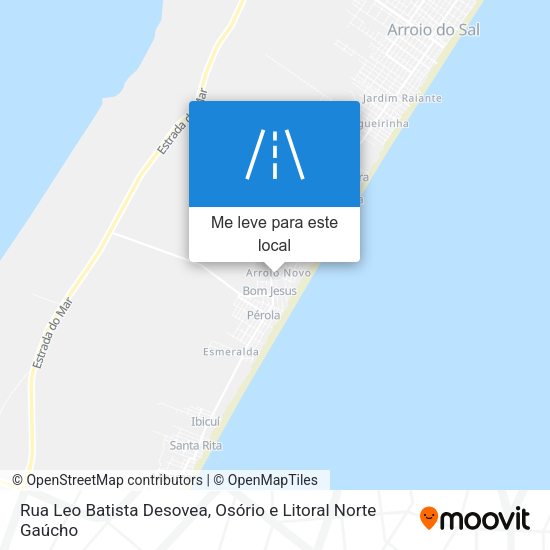 Rua Leo Batista Desovea mapa