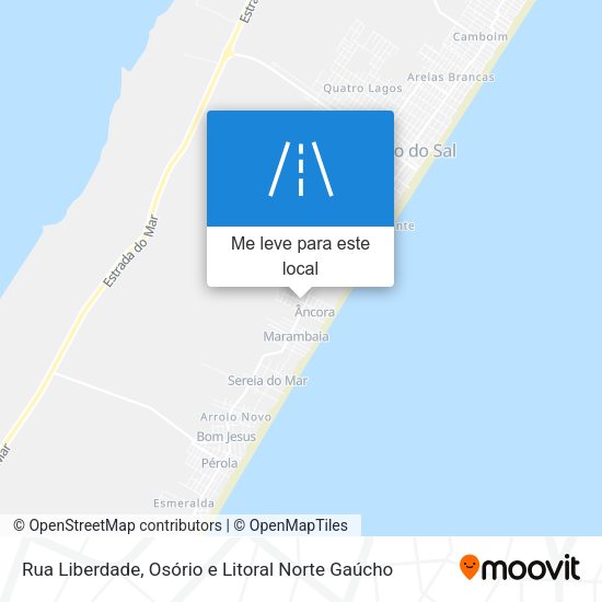 Rua Liberdade mapa