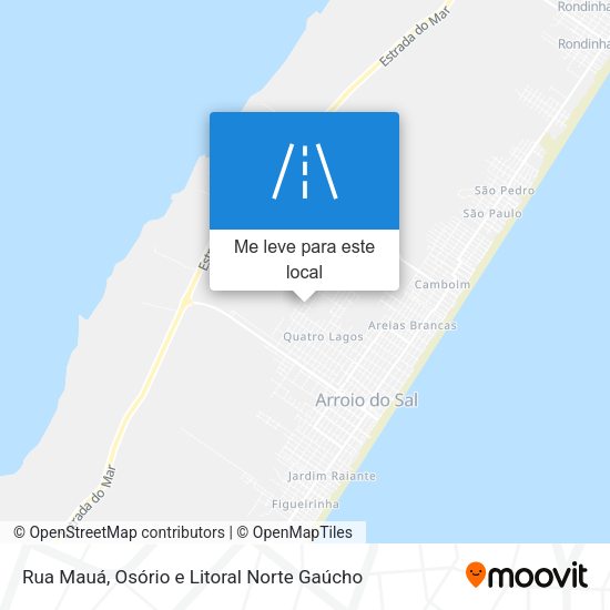 Rua Mauá mapa