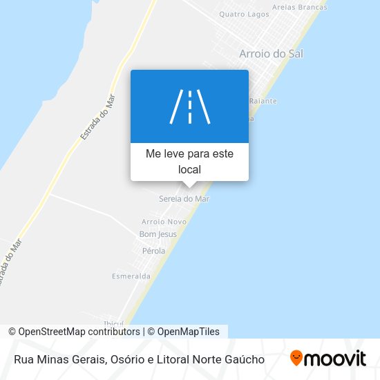Rua Minas Gerais mapa