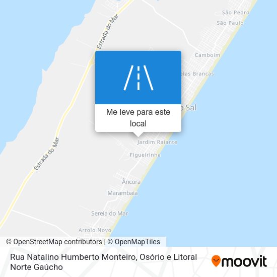 Rua Natalino Humberto Monteiro mapa